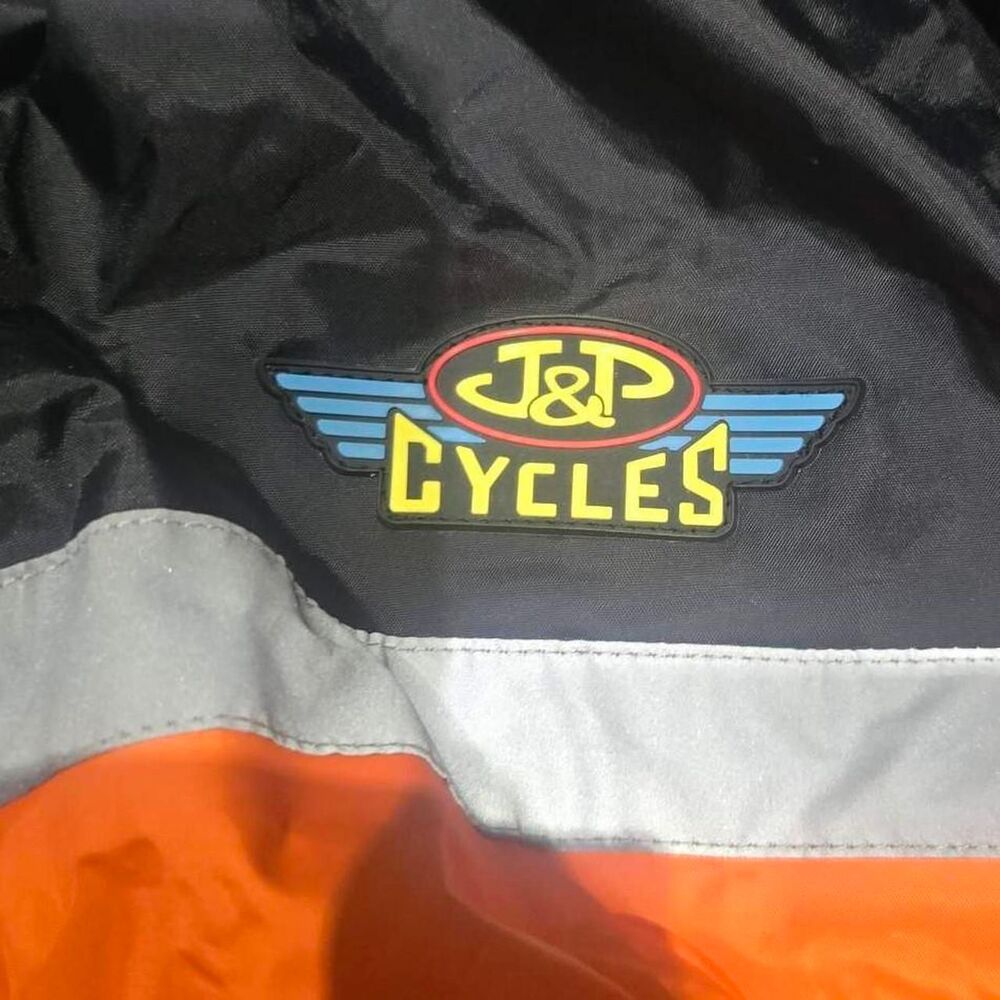 J&P Cycles Rain Jacket Men's Size XXL with reflective stripes
